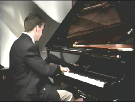 David Ray at the piano