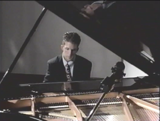 David Ray at the piano